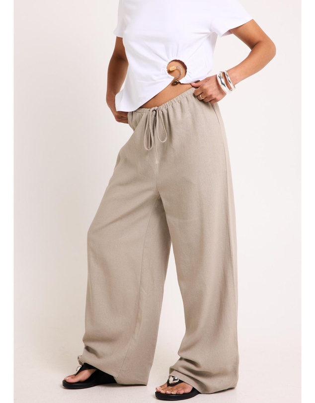 Subtitled - Hideaway Linen Wide Leg Pants
