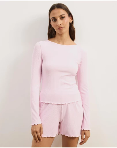 Atmos&Here - Karli Long Sleeve and Shorts Pyjama Set