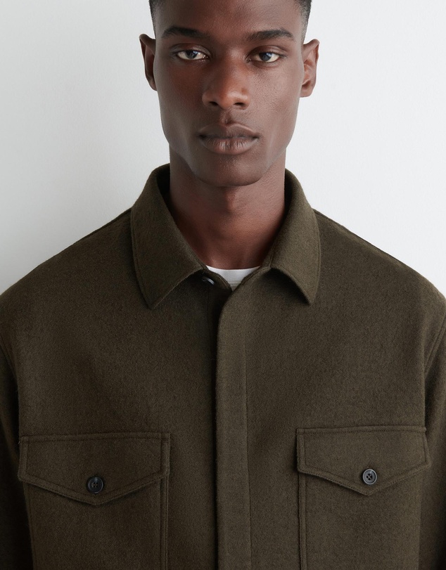 COS - Relaxed Boiled-Wool Overshirt