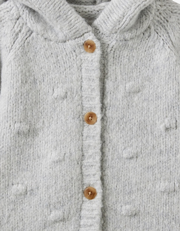 Cotton On Kids - Organic Knit Hooded Cardigan