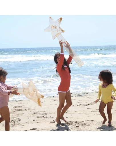 Sunnylife - Kids Inflatable Star Wand Princess Swan Gold Set of 2
