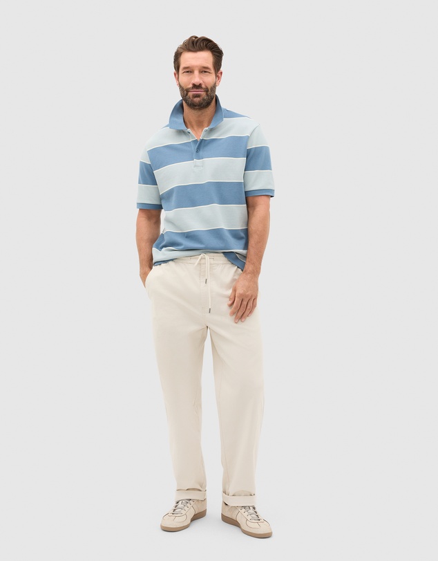 Seed Heritage - Stripe Pique Polo