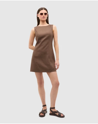 Seed Heritage - Linen Structured Shift Dress