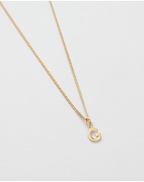 Kirstin Ash - G Outline Initial Necklace