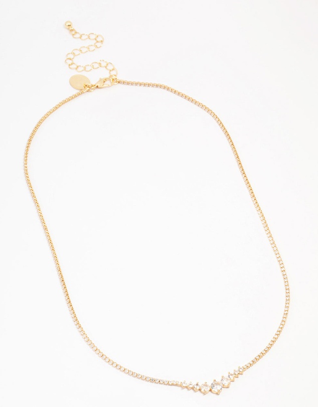 Lovisa - Gold Plated Symmetrical Graduating Round Necklace