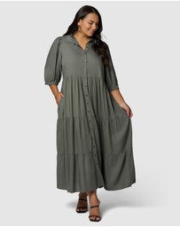 Sunday In The City - Halo Midi Shirt Dress