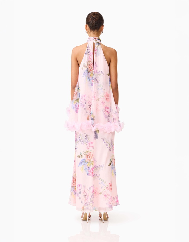 Elliatt - Millie Tiered Gown in PinkMulti