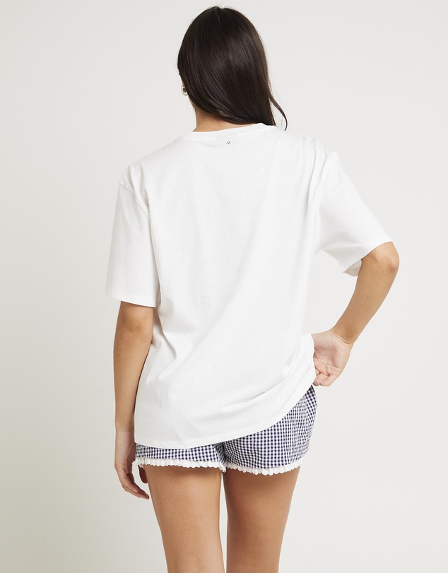 Alice In The Eve - Gingham Heart Oversized T-Shirt