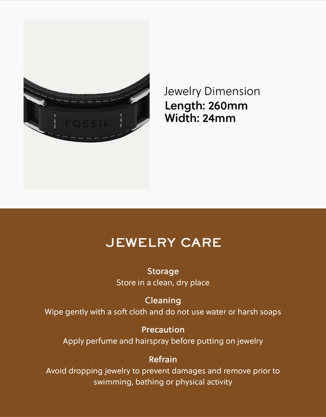 Fossil - Machine Black Bracelet