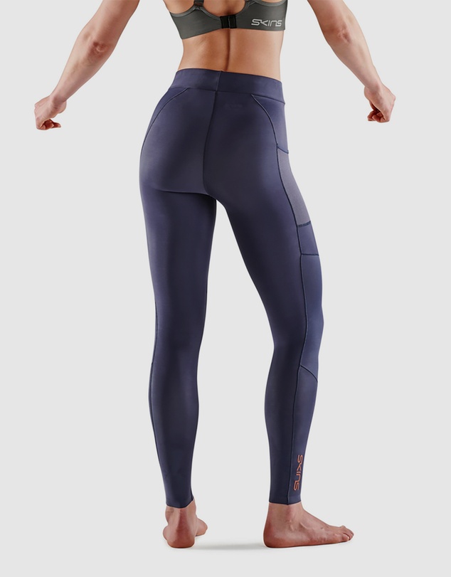 SKINS - SKINS Compression Women's Series-5 Activewear Long Tight Navy Blue
