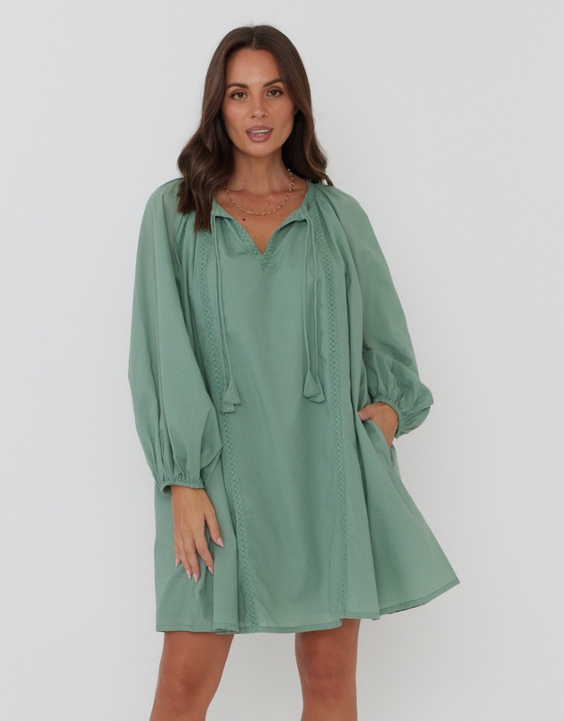 ALEXANDRA - Silta Dress Sage