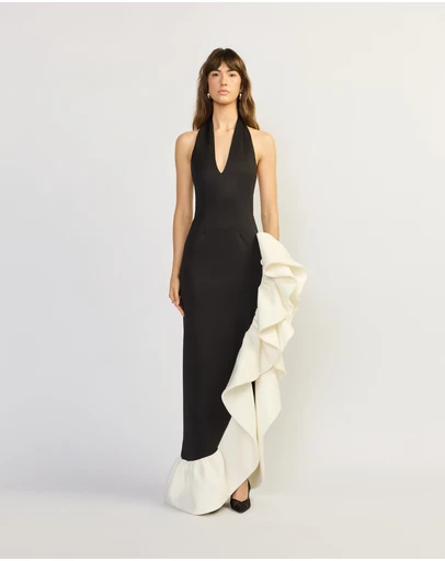 TOJHA - HALIMA CONTRAST MAXI GOWN