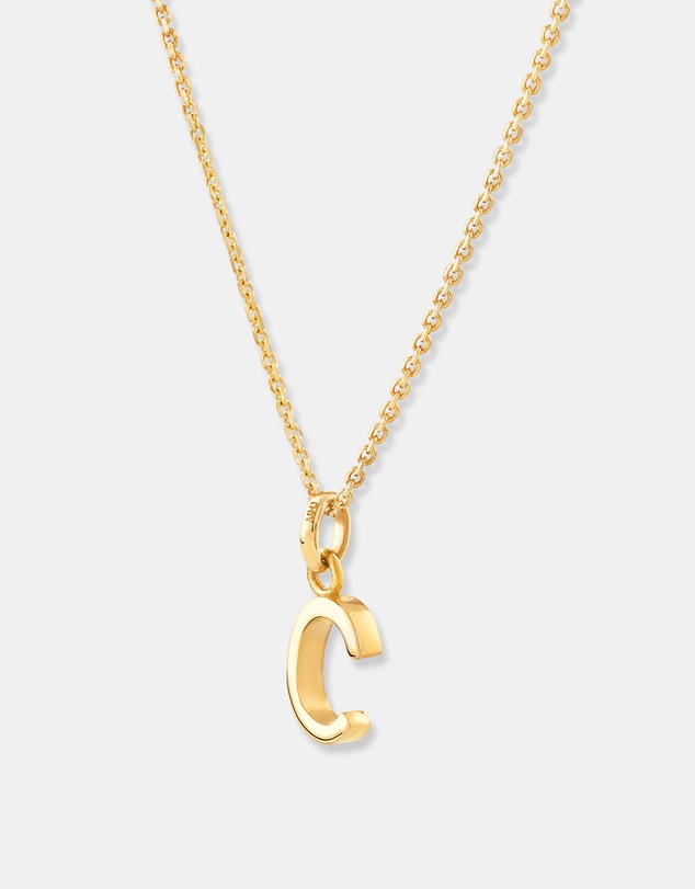 Michael Hill - C Initial Pendant in 10kt Yellow Gold