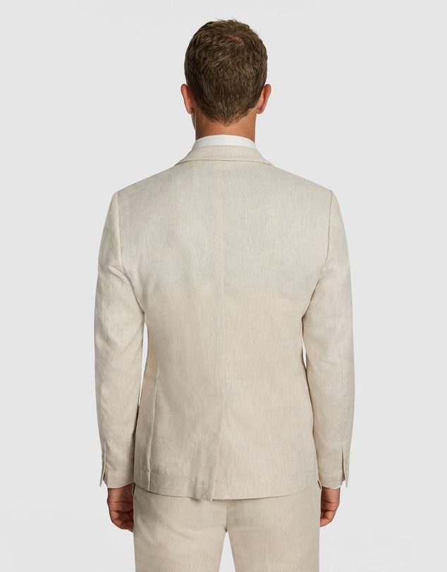 yd. - Carter Stretch Linen Blend Slim Suit Jacket