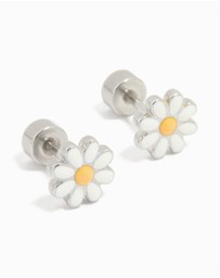 Lovisa - Kids Surgical Steel Daisy Flat Back Earrings