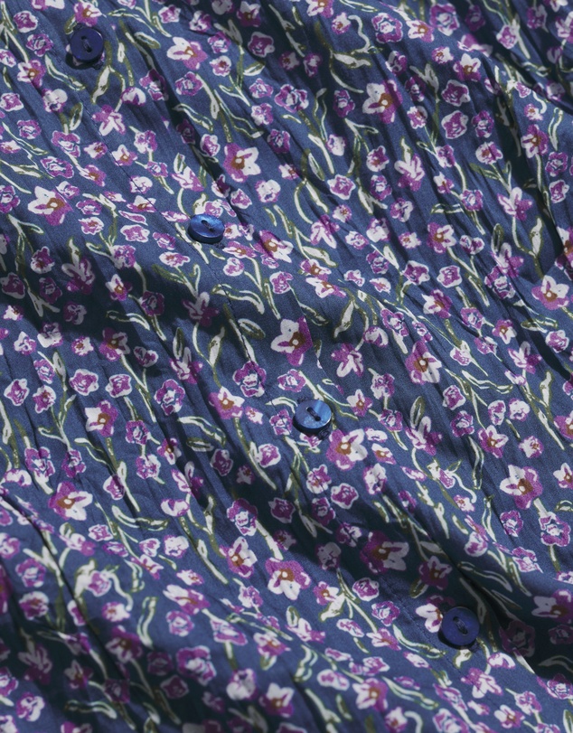 Seasalt - Seasalt Cornwall Purple Larissa Shirt in Crinkled Organic Cotton