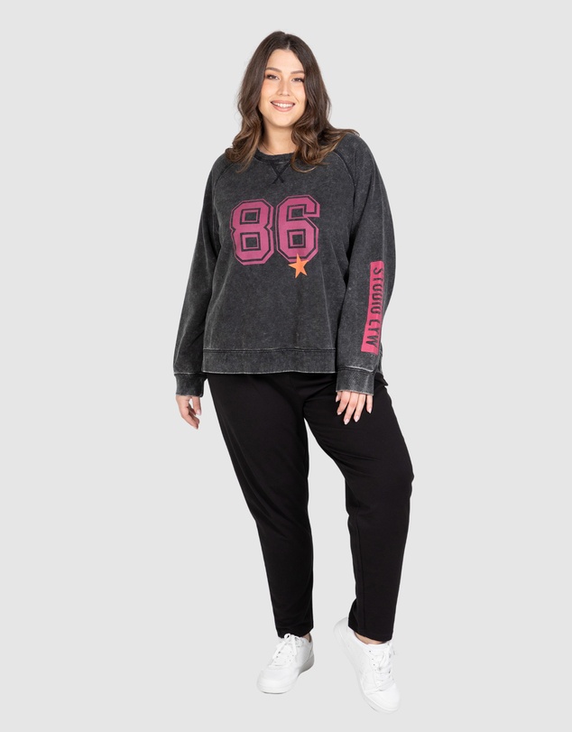 Love Your Wardrobe - LYW & Co Multi Print Sweat Top