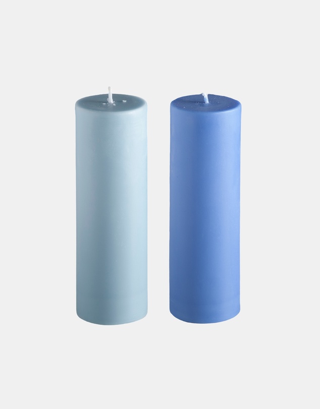 porter green - escc medium pillar candle soy-blend unscented candles