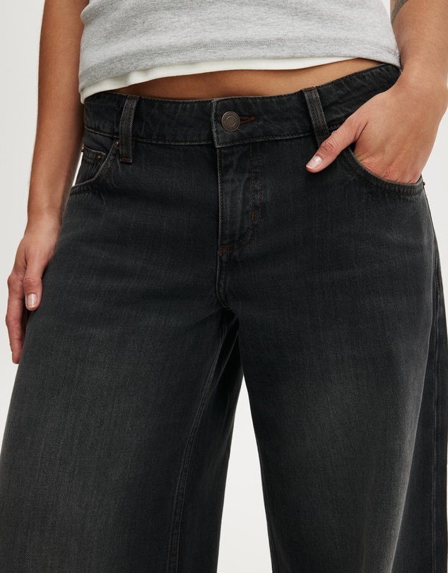 Cotton On - Petite Low Rise Wide Jean