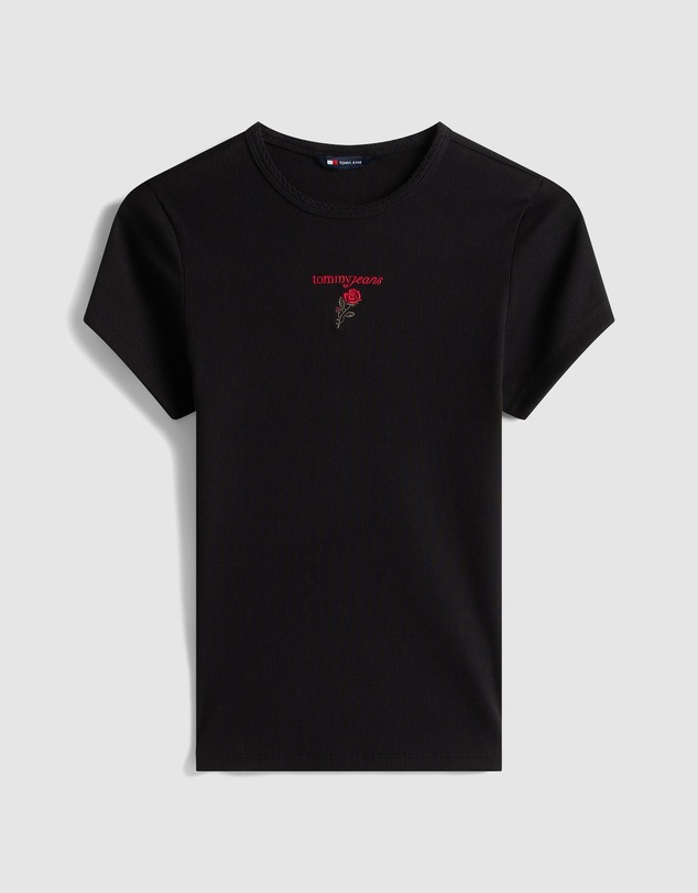 Tommy Jeans - Logo Embroidery Slim T-Shirt