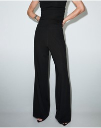 M.N.G - Straight-Fit Trousers With Elastic Waist