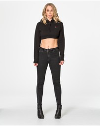 DVNT - Autumn Rose Crop Hoodie
