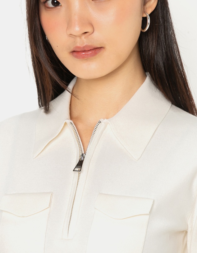 Karl Lagerfeld - Everyday Knit Zip Polo Shirt
