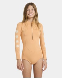 Billabong - Girls 8 to 14 2/2mm Salty Dayz Natural Long Sleeve Springsuit