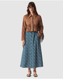 & Other Stories - Buttoned A-Line Midi Skirt