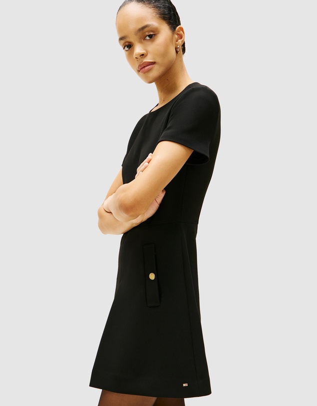 Tommy Hilfiger - Button Pocket Mini Shift Dress