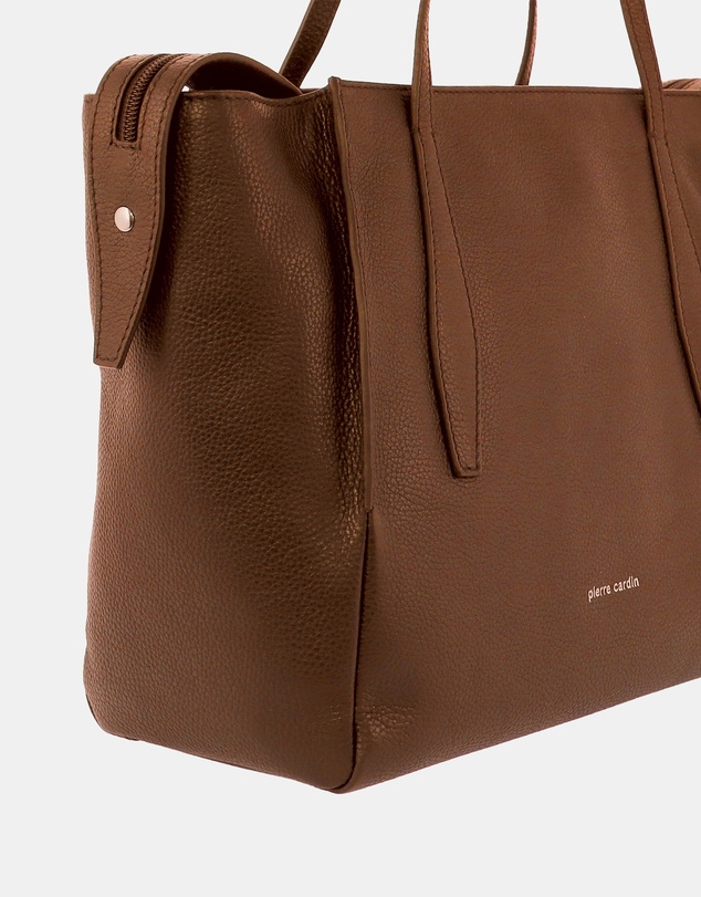 Pierre Cardin - Pierre Cardin Ladies Leather Shopper Tote