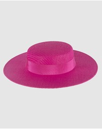 Max Alexander - Fuchsia Boater Hat