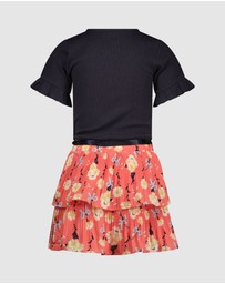 Le Chic - SILA Daisies & Bows Mix Dress - Kids-Teens
