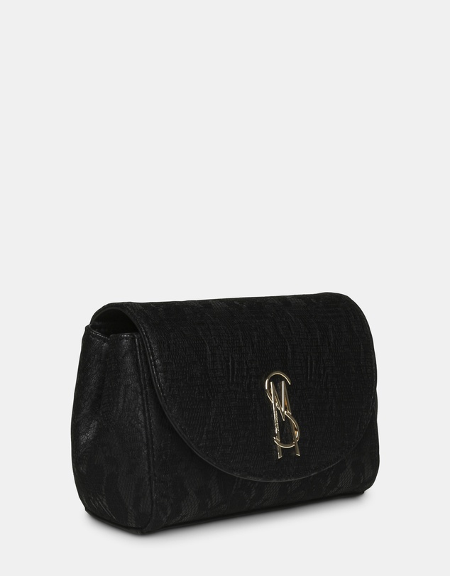 Steve Madden - BNylah Black/Gold Crossbody Bag