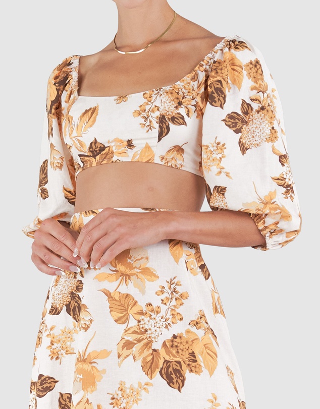 Amelius - Saint Lucia Linen Crop Top