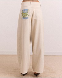 Damson Madder - Barrel Erika Jeans