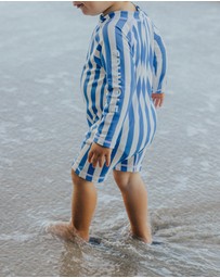 Crywolf - BABY RASH SUIT Deep Sea Stripe
