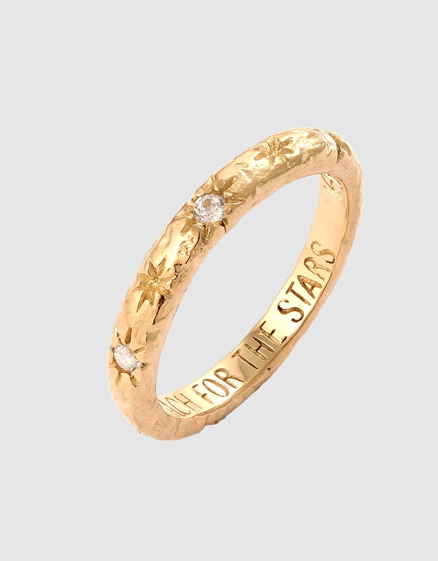 Haze & Glory - ICONIC EXCLUSIVE - Ring Reach For The Stars 925 Sterling Silver Gold-Plated