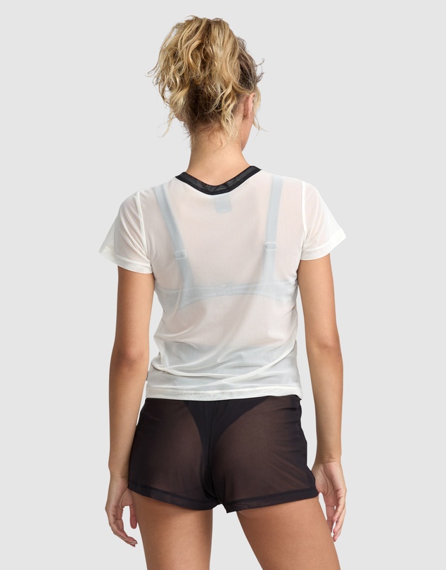 RVCA - Womens Aren Mesh Baby T-Shirt