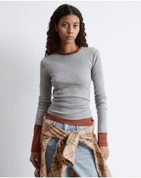 & Other Stories - Ribbed LS Top