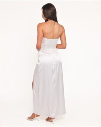 Petal & Pup - Kara Strapless Maxi Dress - White
