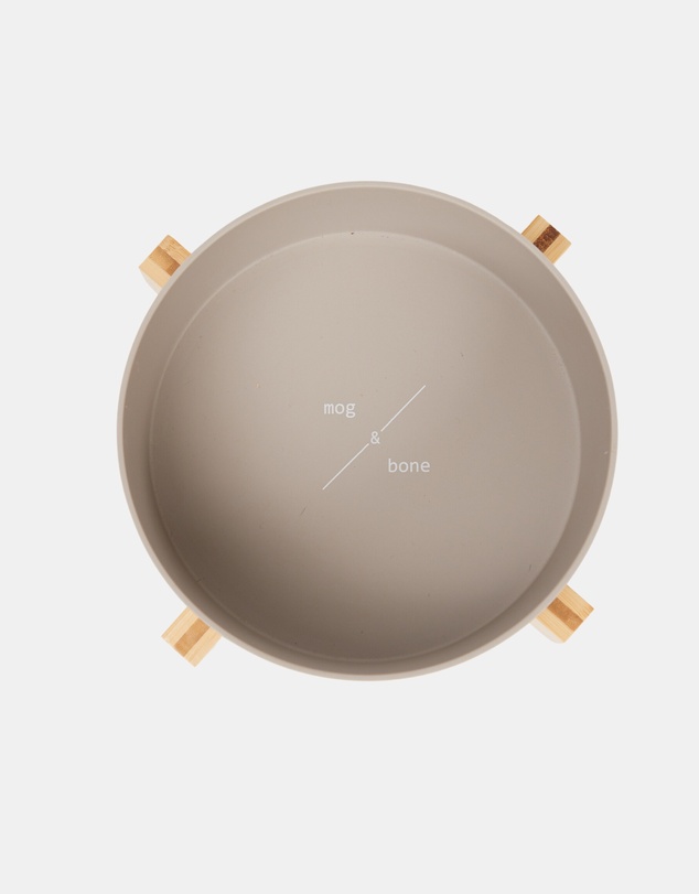 Mog & Bone - Single Bamboo Dog Bowl Mocha