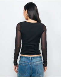 AERE - Aura Crossover Mesh Top