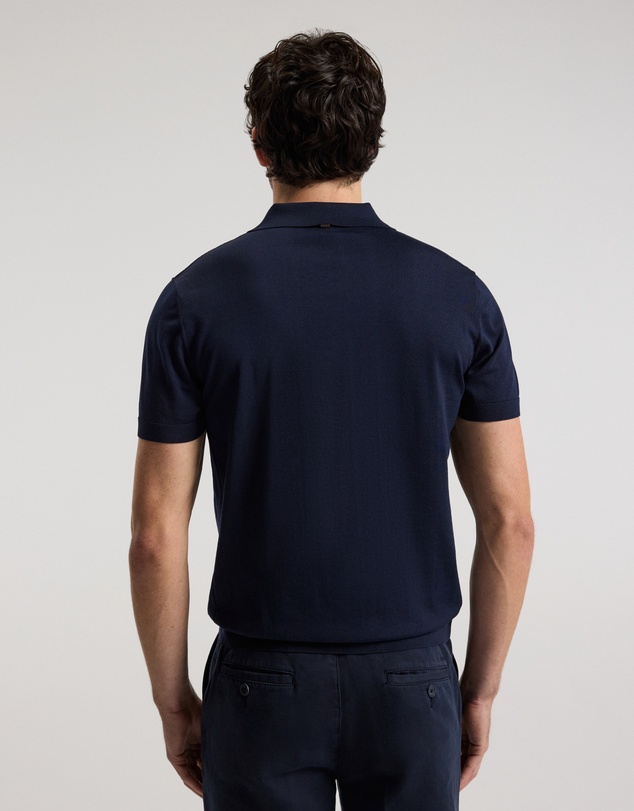 Calibre - Tech Knit Button Polo Navy Light