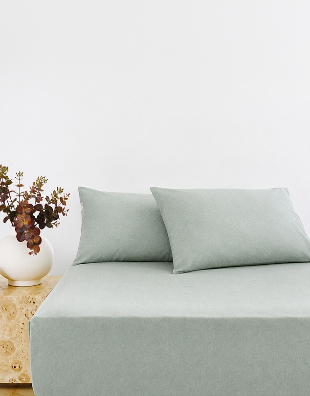 Bambury - BedT Organica - Organic Cotton and Tencel blend - Jersey Knit Fitted Sheet and Pillowcase Set