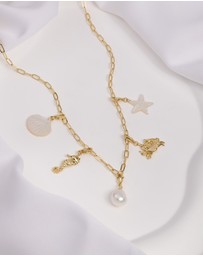 Wanderlust + Co - Keepsakes Pearl Gold Necklace