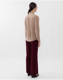 Farage - Ruffle Silk Shirt