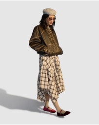 Rollie - Mary Jane Velvet Flat