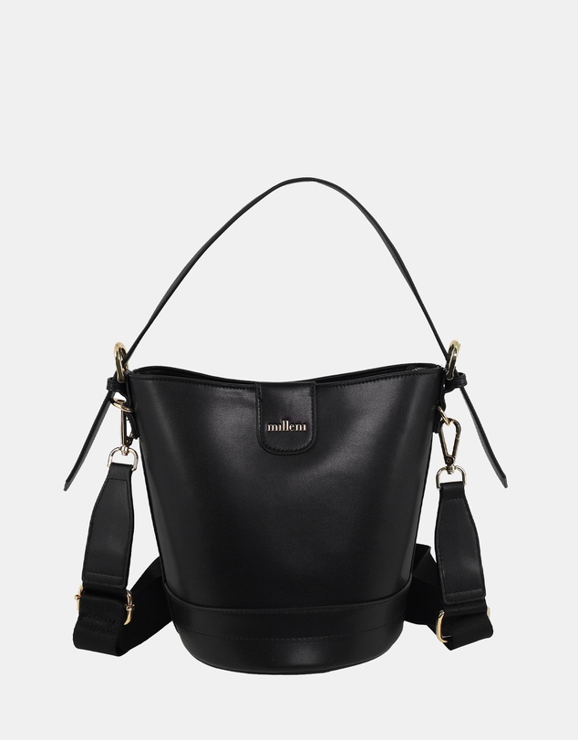 Milleni - Milleni Ladies Vegan Leather Bucket Crossbody Bag