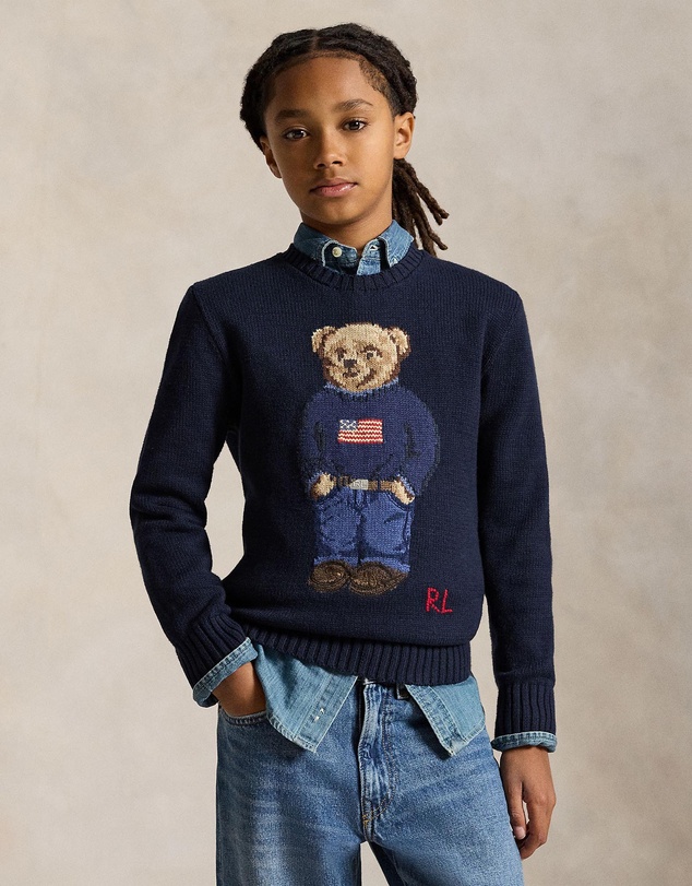Polo Ralph Lauren - Polo Bear Cotton Sweater - Teens